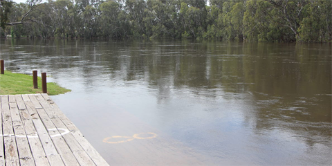 2022 Flood - 10 steps Swan Hill